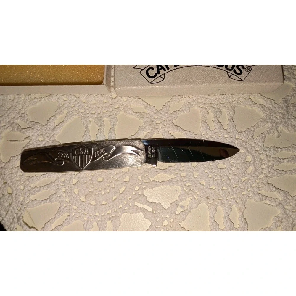RARE VINTAGE AG RUSSELL GERMANY 1976 BICENTENNIAL EAGLE KNIFE KNIVES In Box